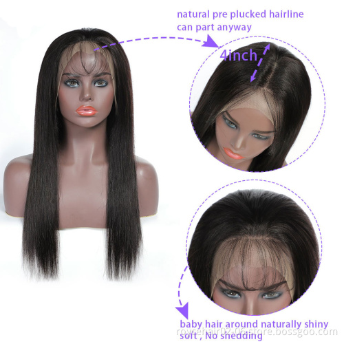 150% 180% Density Wholesale Cambodian Human Hair Curly Lace Wigs, 10a Raw Burmese Long Natural Curly Hair 4x4 Lace Front Wig